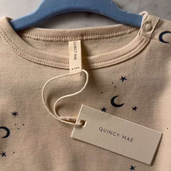 Quincy Mae Long Sleeved Moons Tee, NWT, 6-12M - Picture 7 of 7